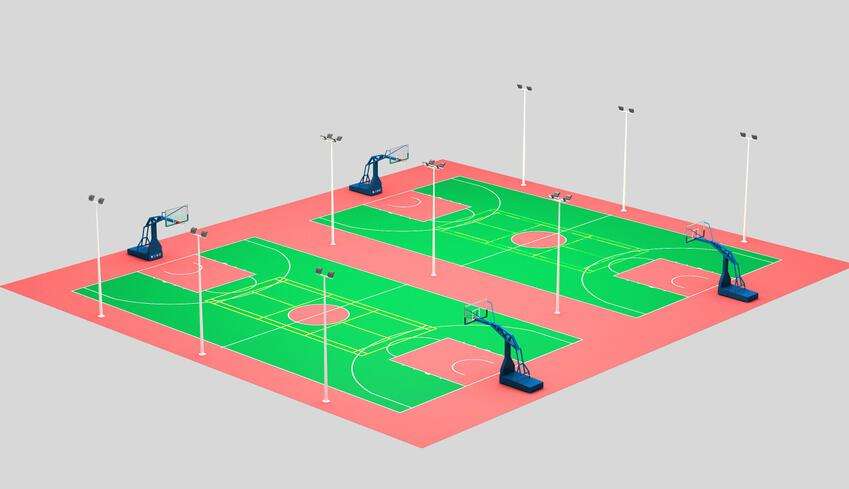 武漢塑膠跑道籃球場(chǎng)